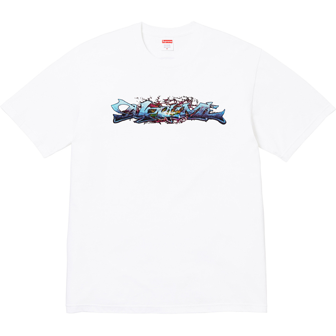 Supreme 148 TAG TEE Label T Black White S-XL - Image 4