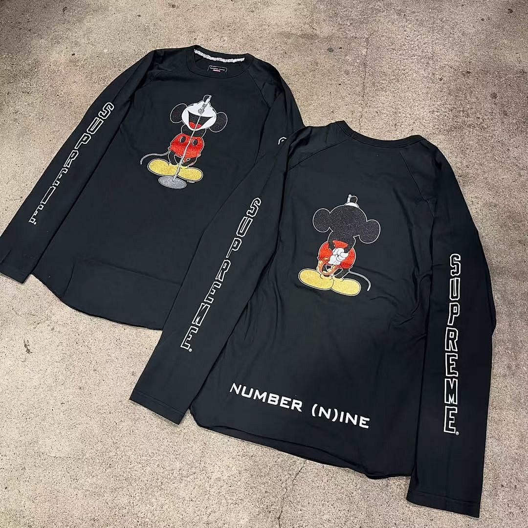 Supreme 218 Cream Long Sleeve NUMBER INE MICKEY RAGLAN L/S (N) - Image 30