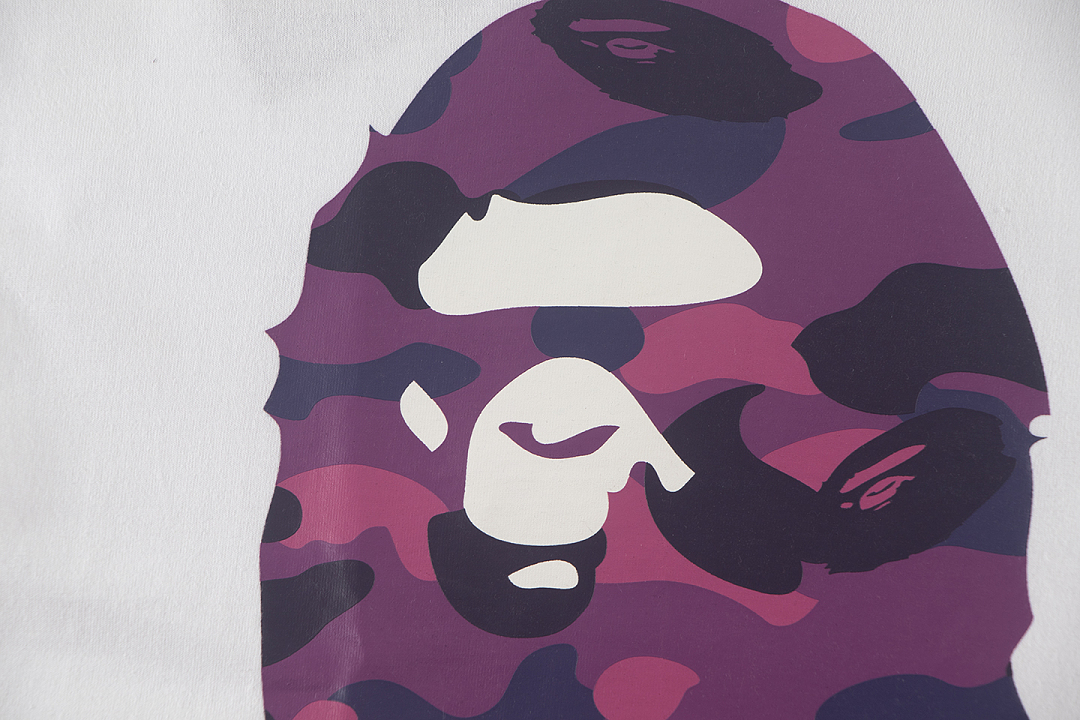 Bape 148 TOP Print Collar Short Sleeve T Black White S-XL - Image 17