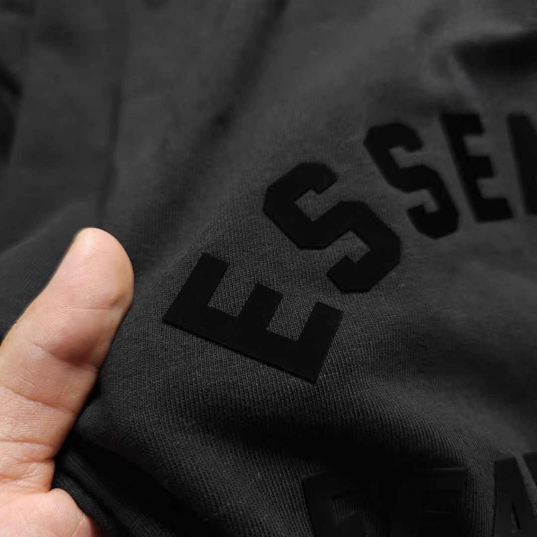 Essentials 118 ESS Full New LOGO Small High Collar Model Short Sleeve T Black S-XL 6215# - Image 8