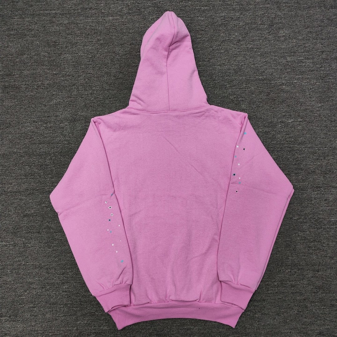 Sp5der FW23 HOODIE Mens Womens Top Pink : S-XXL - Image 10