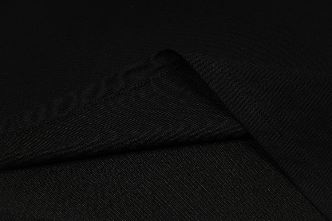AMIRI 128 26Ss New Logo Embroidered Collar Buckle Polo Short Sleeve T Black White Grey S M L XL 9937# - Image 11