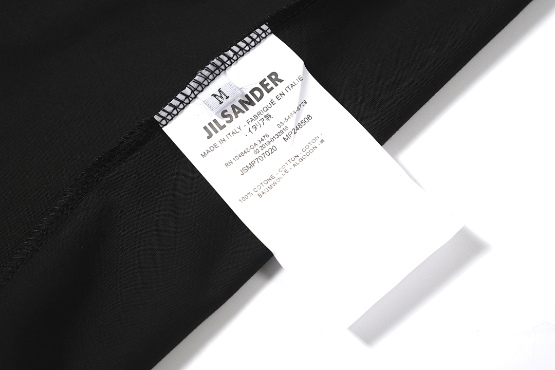 Unbranded 108 JIL SANDER Label Print Logo Short Sleeve T Black White Cream Apricot S-XL J9888# - Image 15