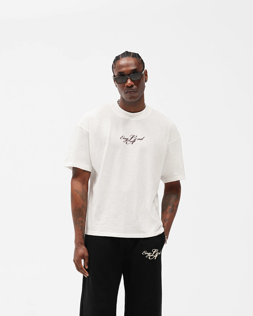 Represent 118 REPRESENT EngLAnd T-Shirt Print Collar Short Sleeve T : Black White S M L - Image 7
