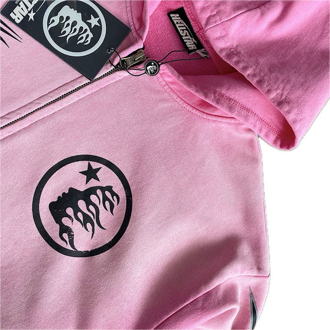 Hellstar 268 Hellstar Studios Vintage Washed Hoodie Big Logo Water Mens Womens Pink S-M-L-XL - Image 13