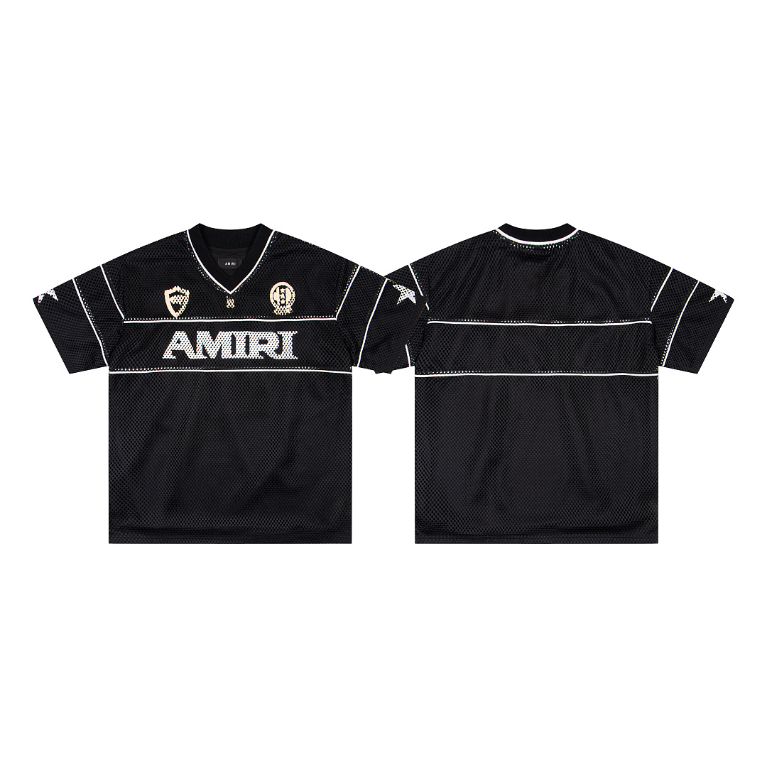 AMIRI 148 Wide Version Model Short Sleeve T Black S M L XL 9932# - Image 3