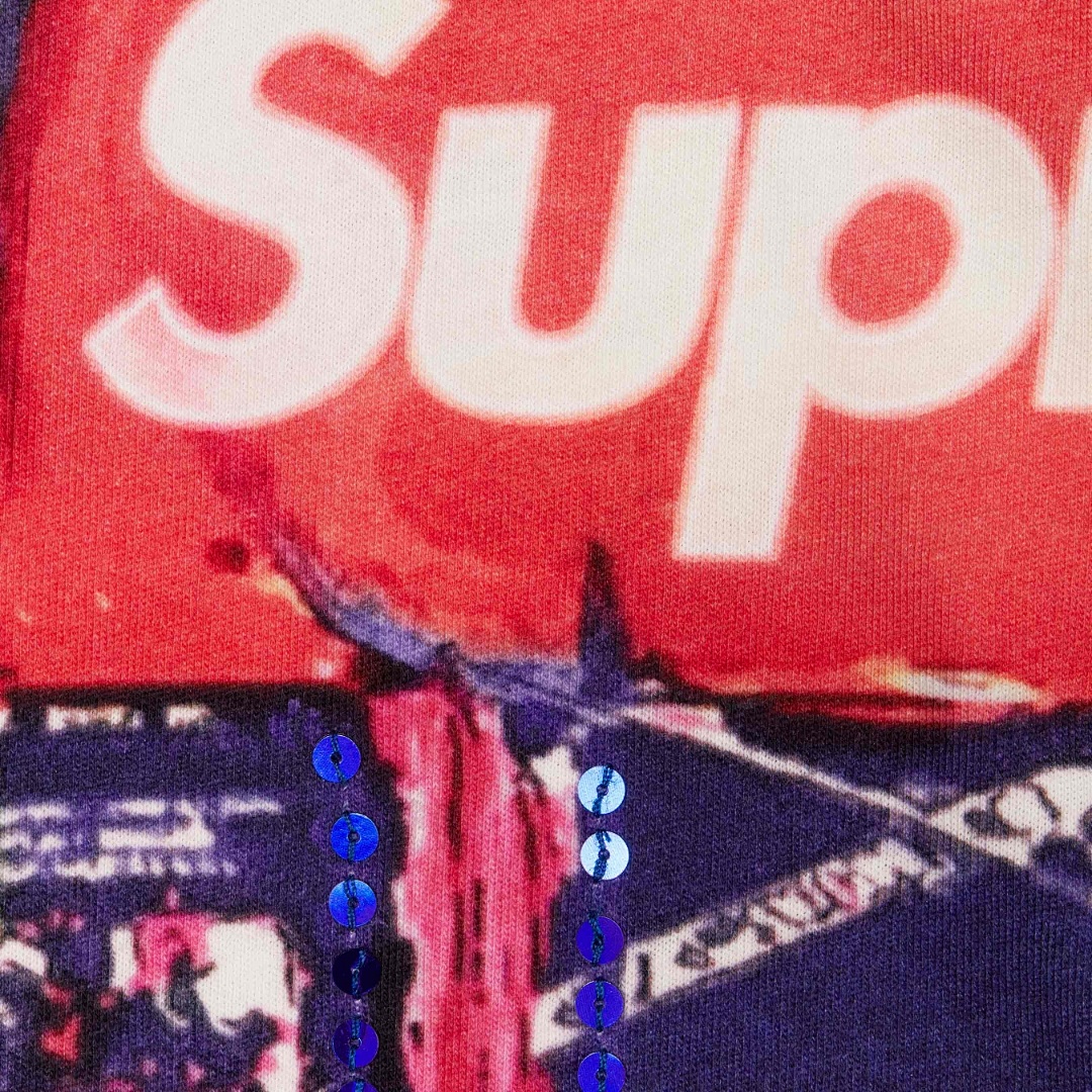 Supreme 298 SS25 SKYLINE SEQUIN L/S TOP Sky Stitching Long Sleeve Black Blue S-XL - Image 29