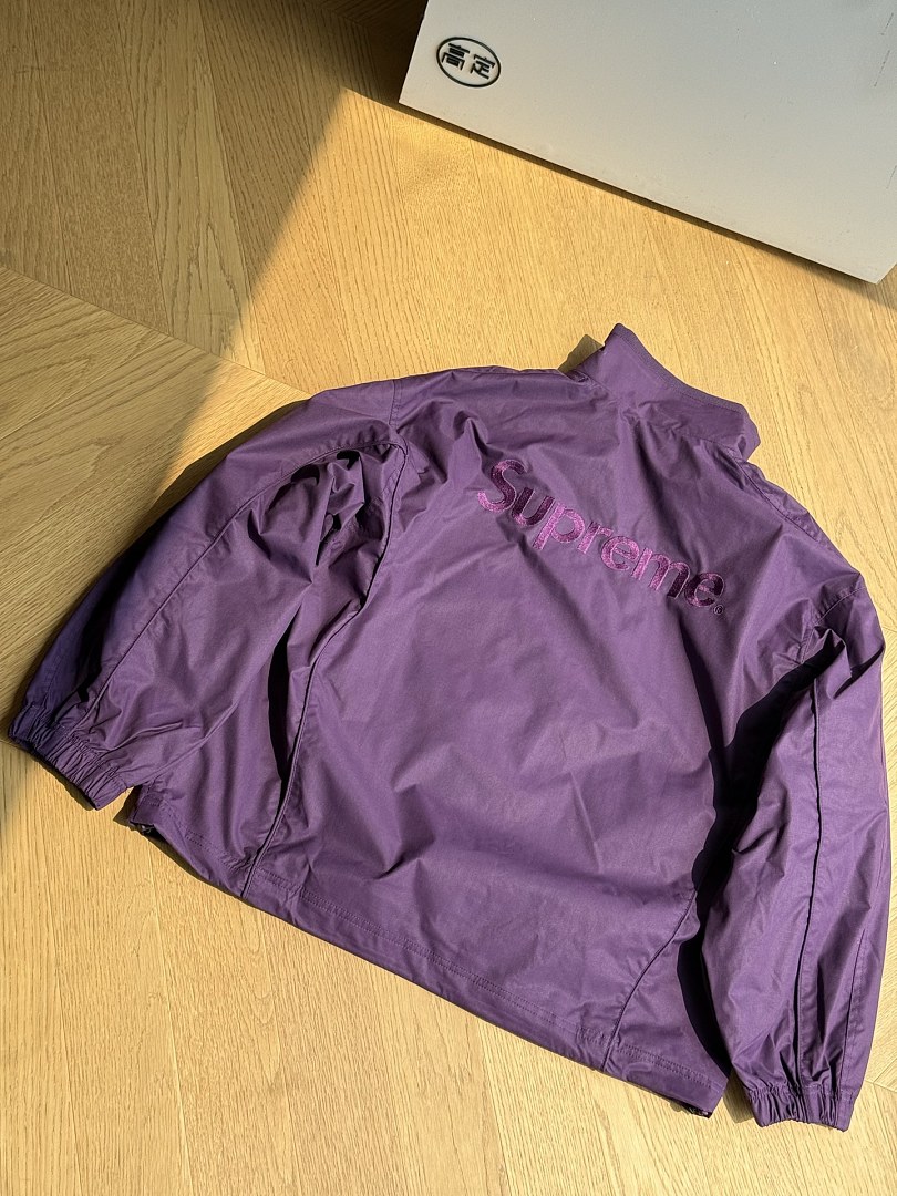 Balenciaga 438 SS26 WEEK1 Cotton Ripstop Track Jacket Black Off White Camo Purple S~XL - Image 34