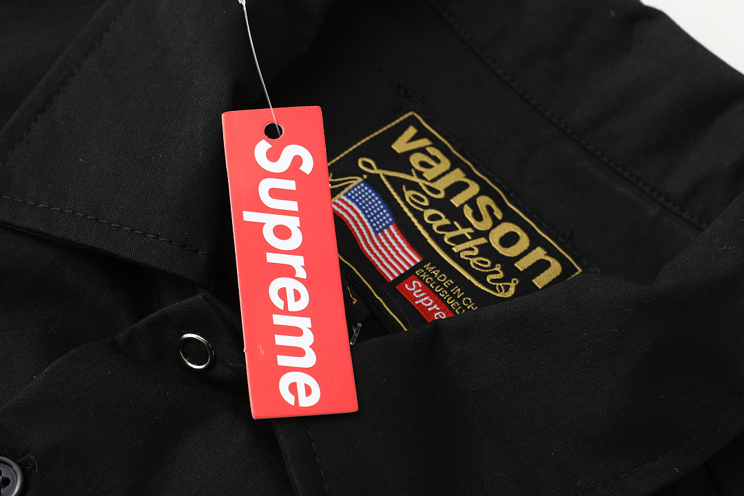 Supreme 338 FW25 WEEK8 S/S Work Shirt Leather Label Floral Striped Short Sleeve : Black Pink White S M L - Image 22