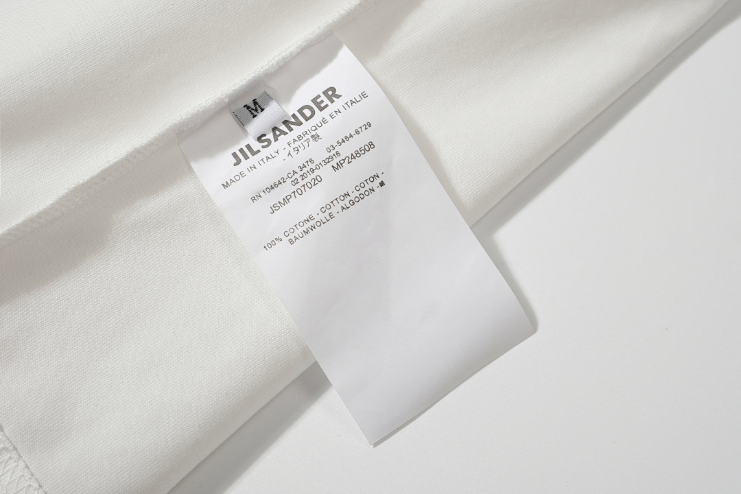 Unbranded 108 JIL SANDER Wind Label Logo Short Sleeve T Black White S-XL J9889# - Image 34