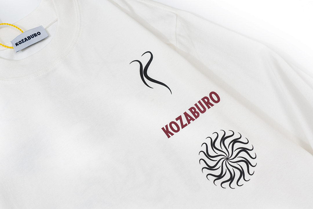 Off-White 108 Kozaburo Triple Wind Print Long Sleeve T Blue Light Black Off White S-XL 3231# - Image 19
