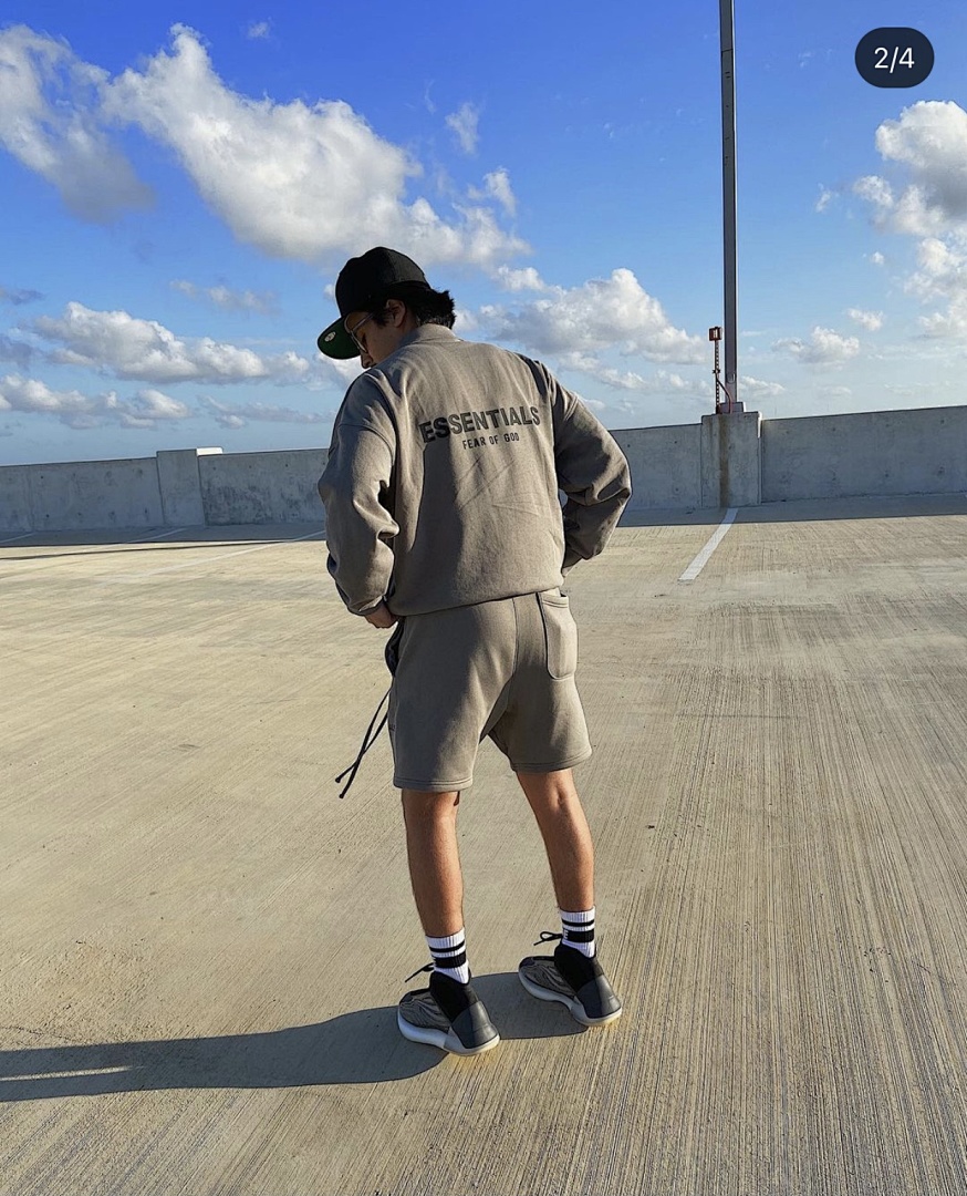 Essentials 148 ESS 2021SS Essentials Stitching Short : Black Green Grey Camel :S-XL 6013# - Image 63