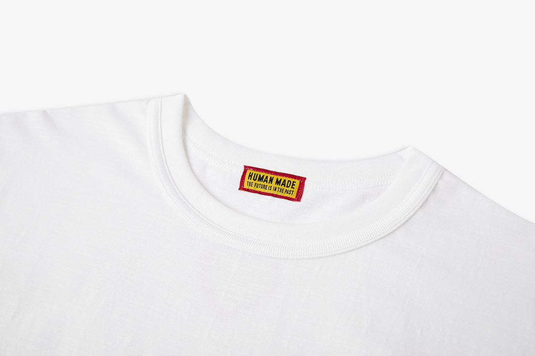 Human Made 118 Human Made X Mickey Mouse Club Tee Cream Classic Collab Limited Exclusive Khaki Print Cotton Short Sleeve T : White S M L - Image 5