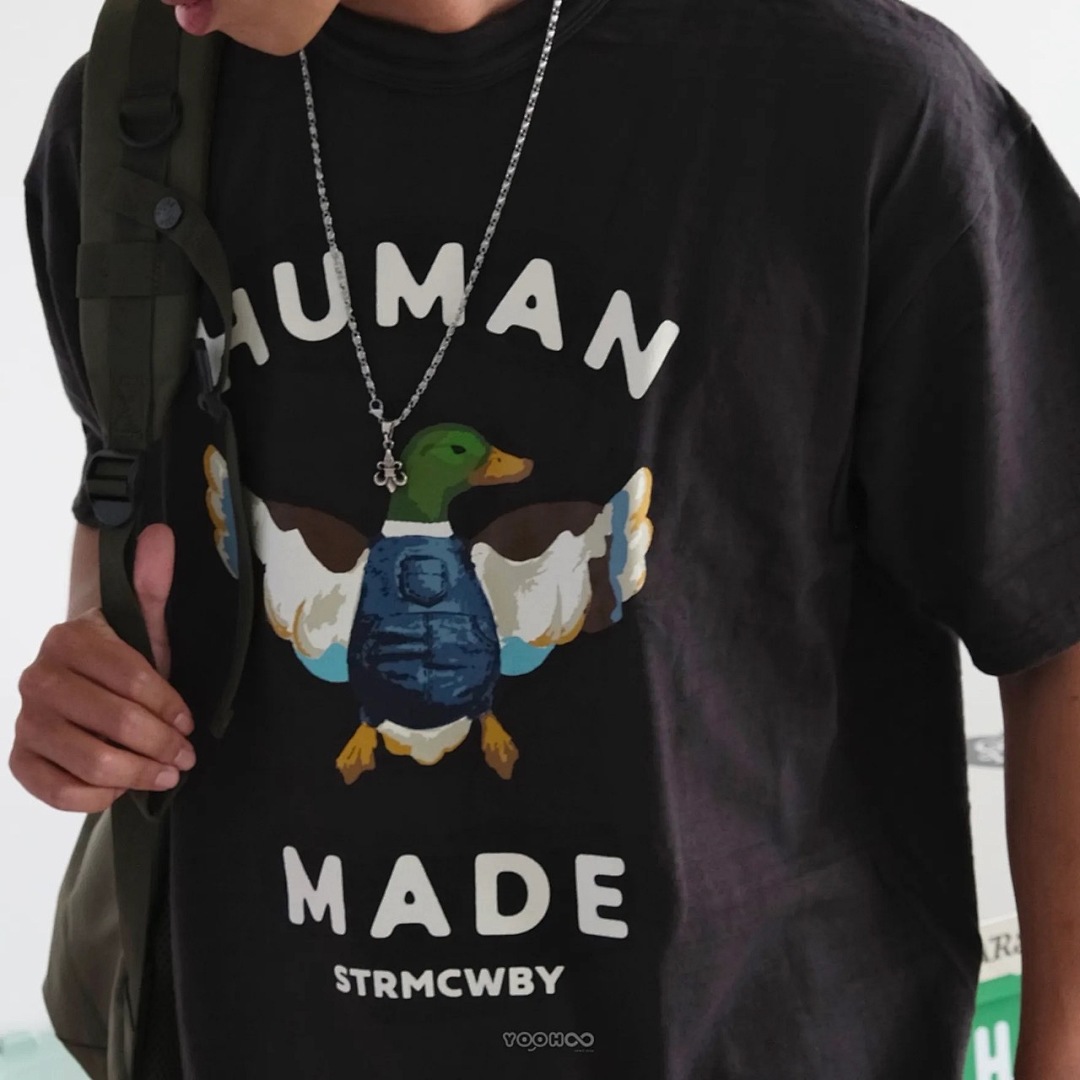 Human Made 118 HUMAN MADE GRAPHIC T-SHIRT Green Top Print Cotton Short Sleeve T : Black White S M L - Image 7