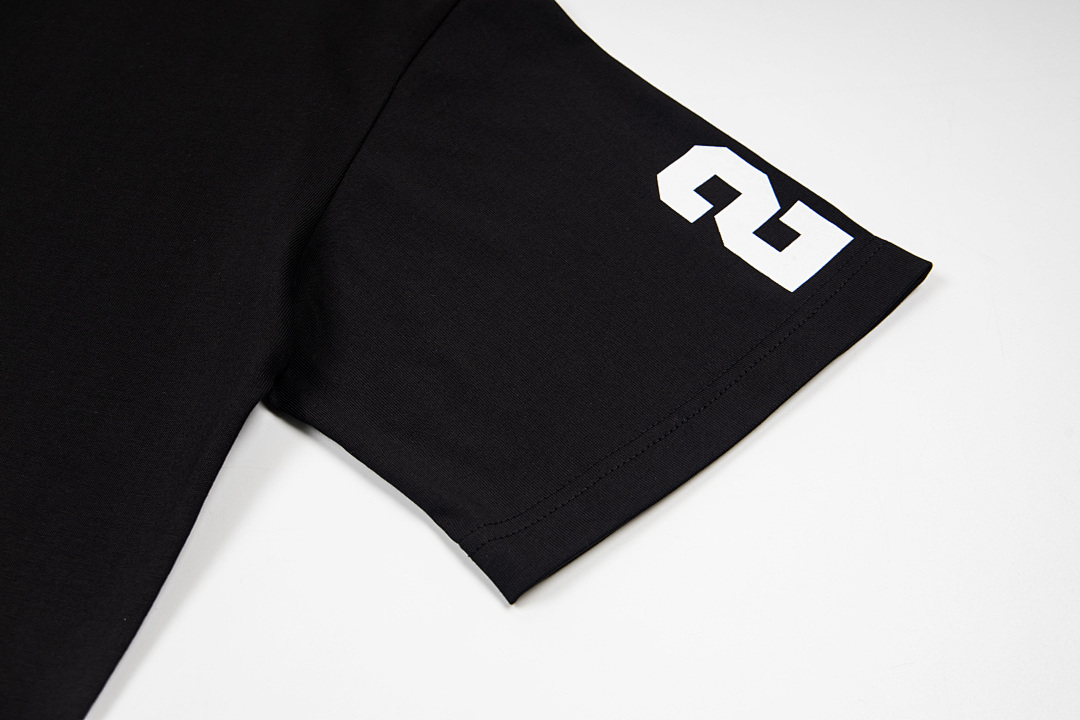 AMIRI 118 Wide Version Model Short Sleeve T Logo Print High Wind Black White S M L XL 9915# - Image 10
