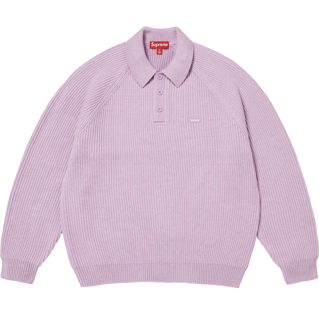 Bape 398 FW25 SMALL BOX POLO SWEATER Embroidered Label Long Sleeve / Fleece Black Pink Camo S-XL - Image 3