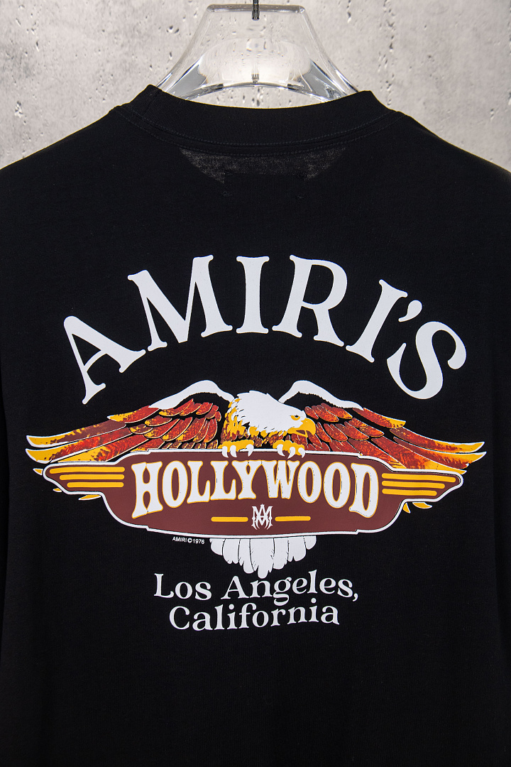 AMIRI 138 Wide Version Model Long Sleeve T Black White S M L XL 603# - Image 45