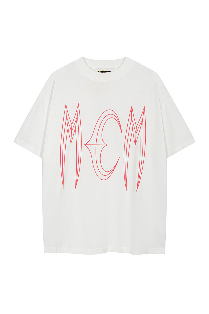 Christian Louboutin 108 THUG CLUB TCM T-SHIRTS LOGO Print Short Sleeve T Black White S-L 8009# - Image 19
