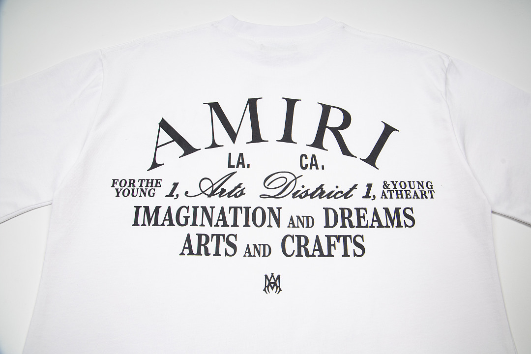 AMIRI 118 Logo 26Ss Print Short Sleeve T Black White S M L XL 9946# - Image 16
