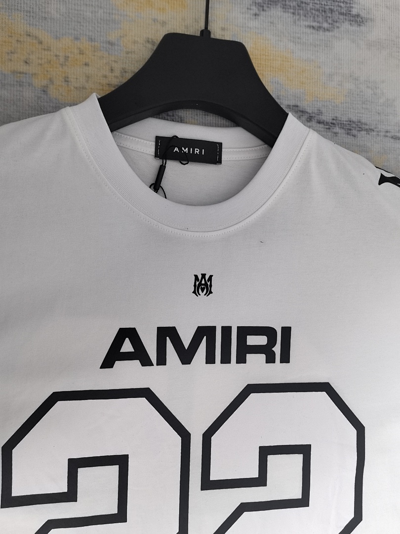 AMIRI 118 Wide Version Model Short Sleeve T Logo 22 Limited Exclusive Print High Wind Black White S M L XL 9909# - Image 39