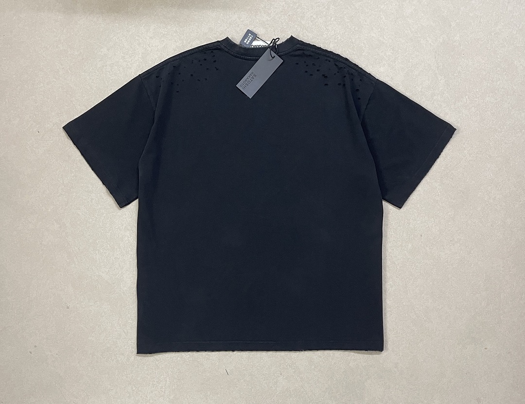 Unbranded 138 Satoshi Nakamoto Yellow Print T Washed Black S M L (Smiley Face) - Image 3