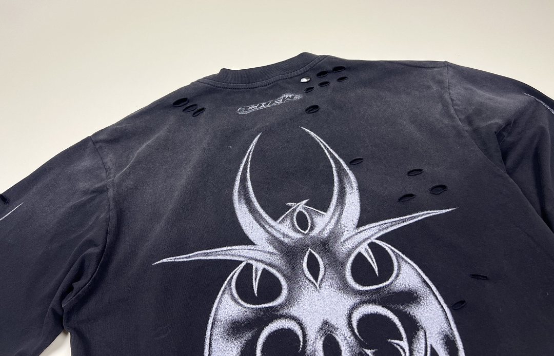 Chanel 168 CHEW FOREVER｜ Long Sleeve : Water Black S M L - Image 5