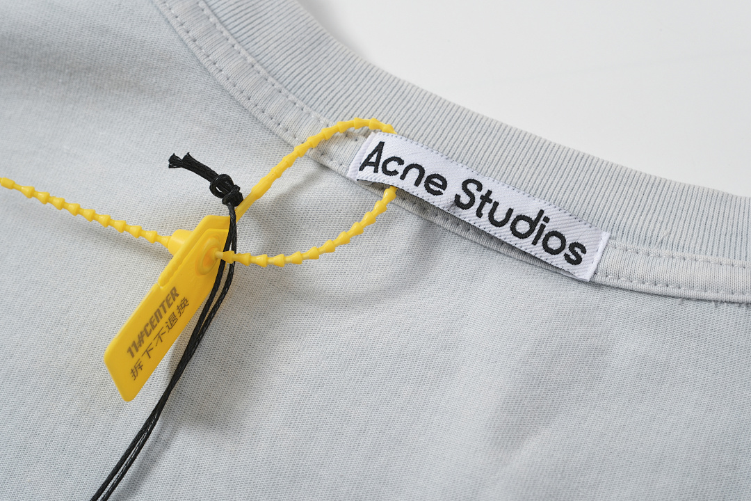 Acne Studios 108 AC Small Label LOGO Short Sleeve T Blue Black Yellow Water Purple S-XL 8040# - Image 61