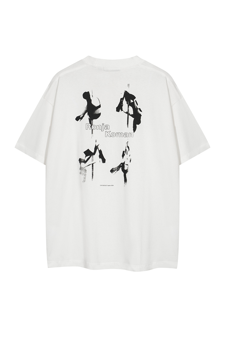 Unbranded 118 OURLEGACY Ronja Print Black Short Sleeve 46 48 50 52 8000# (White T) - Image 19