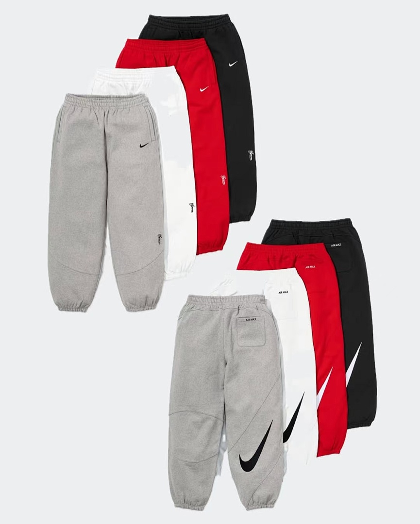Supreme 368 SWEATPANT Embroidered LOGO Wide Black Grey Red S-XL - Image 5