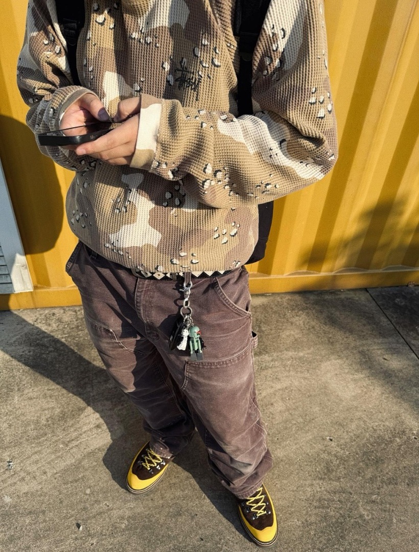 Stussy 198 STU Long Sleeve 2014 : Black Apricot White Sand Desert Camo Red Blue Yellow S-XL - Image 39