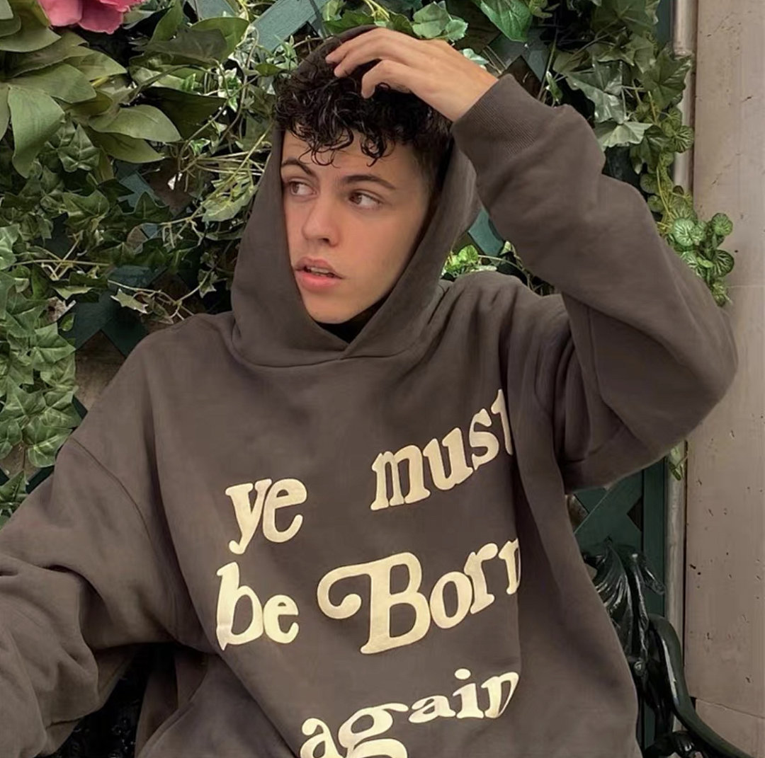Unbranded 218 CPFM YE MUST BE BORN AGAIN HOODIE Velvet : Black Brown Dark Grey Ink Green Color Blue Yellow Bright Red Orange Purple S M L - Image 24