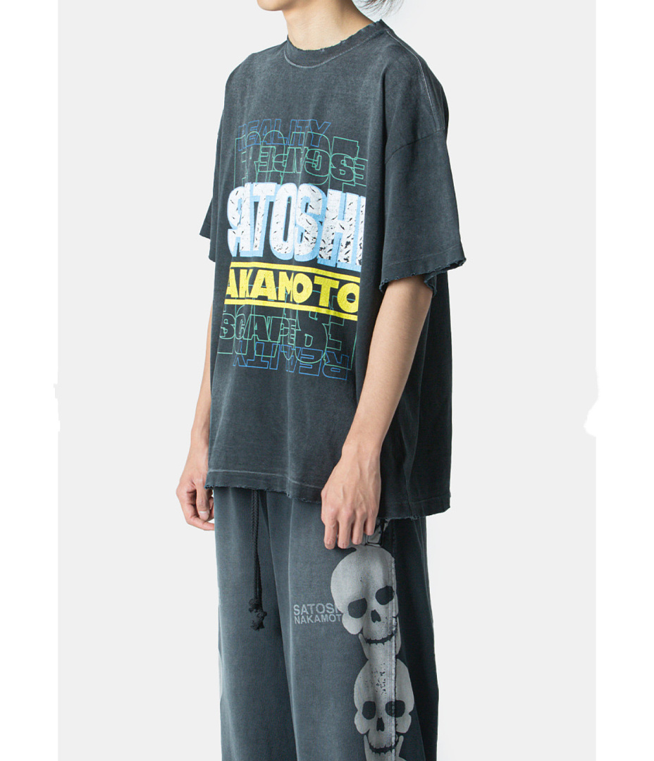 Unbranded 128 Satoshi Nakamoto Stack Letter Logo Tee Print Short Sleeve T : Washed Black S M L - Image 19