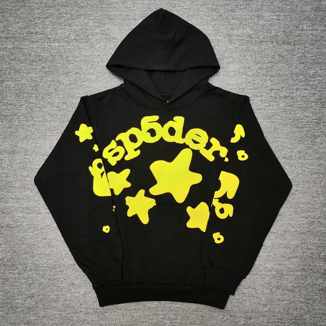 Sp5der FW24-1- Black Yellow Mens Womens Top : S-XXL - Image 6