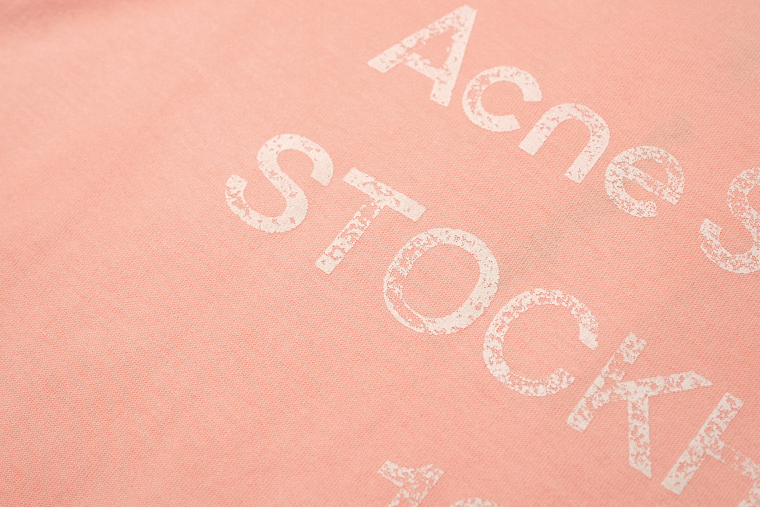 Acne Studios 128 AC LOGO Print Long Sleeve T Pink Black White Olive Green Dark Blue Red Spring Purple S-XL 3286# - Image 9