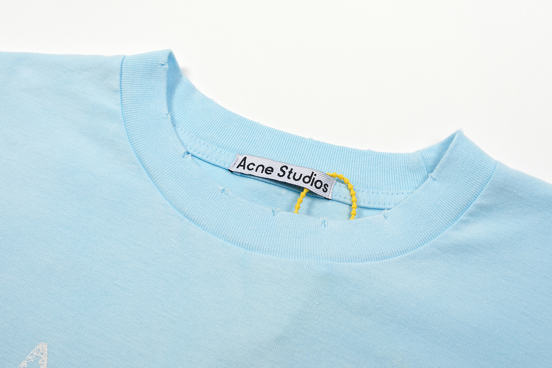 Acne Studios 128 AC LOGO Print Long Sleeve T Pink Black White Olive Green Dark Blue Red Spring Purple S-XL 3286# - Image 40