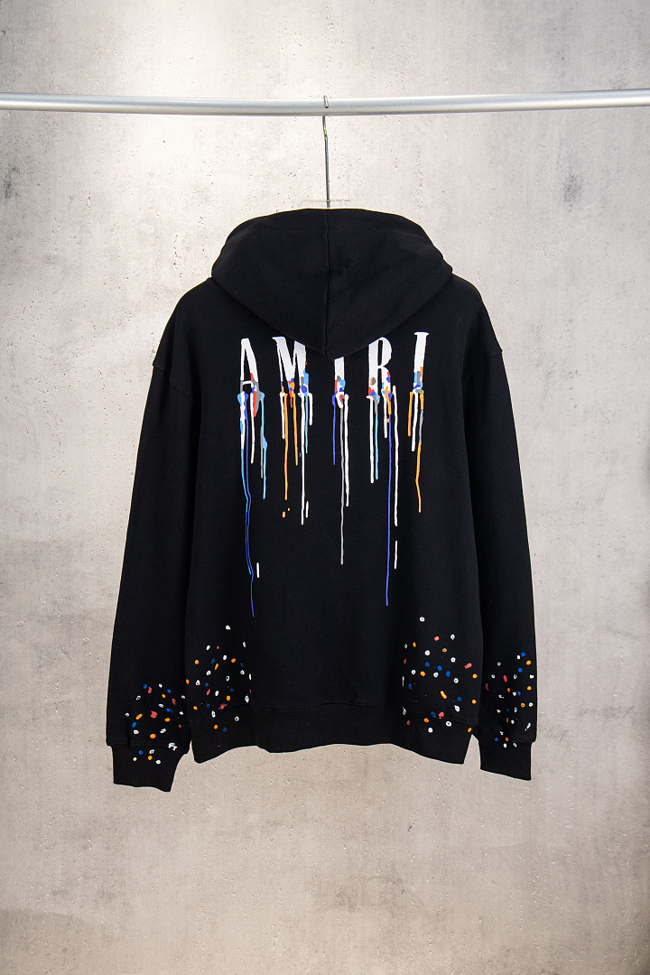 AMIRI 218 Wide Version Model Long Sleeve Black White S M L XL 605# - Image 42