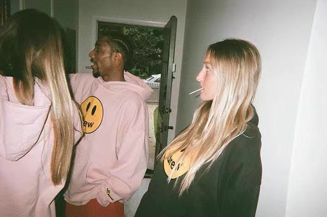 Off-White 218 Drew House 21Ss Mascot Deconstructed Hoodie Black Off White Pink S M L - Image 21