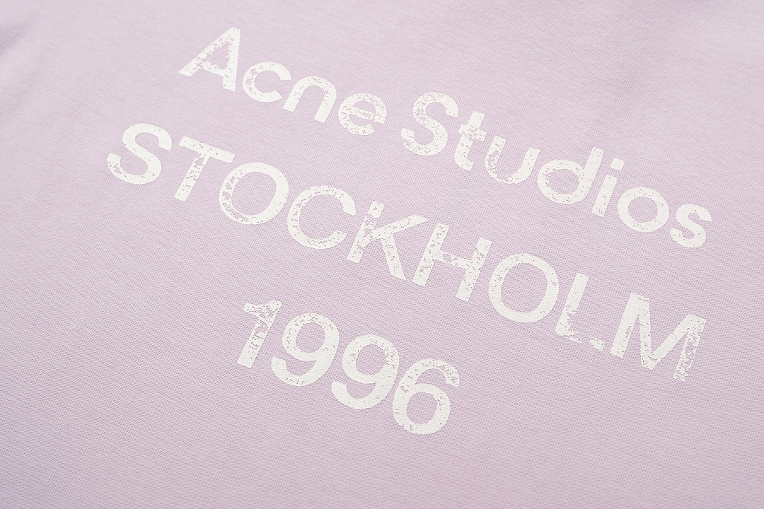 Acne Studios 128 AC LOGO Print Long Sleeve T Pink Black White Olive Green Dark Blue Red Spring Purple S-XL 3286# - Image 55