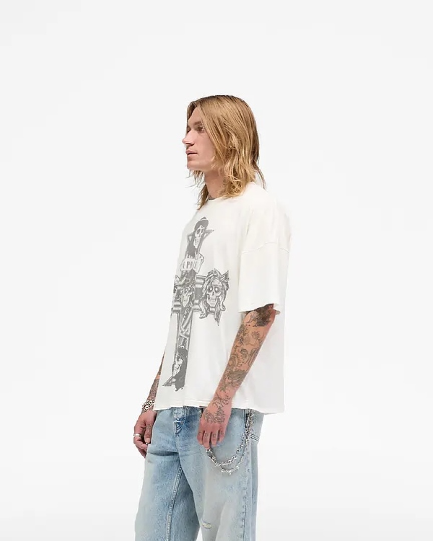 Represent 138 REPRESENT New High Mens Womens Top Wide Short Sleeve : S M L XL Water (White) - Image 30