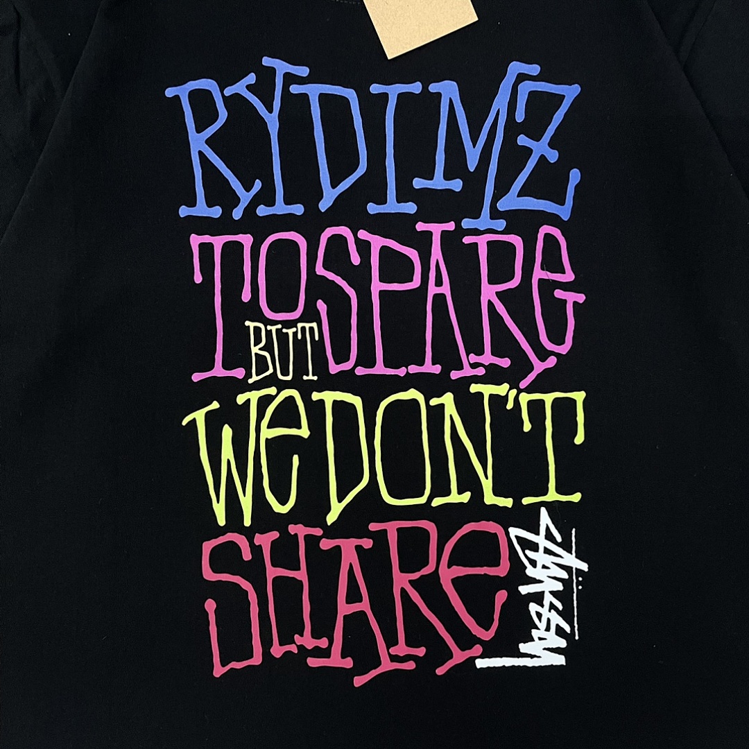 Stussy 108 Stu Color Print Short Sleeve T : White Black Dark Grey S Ｍ L XL XXL - Image 4