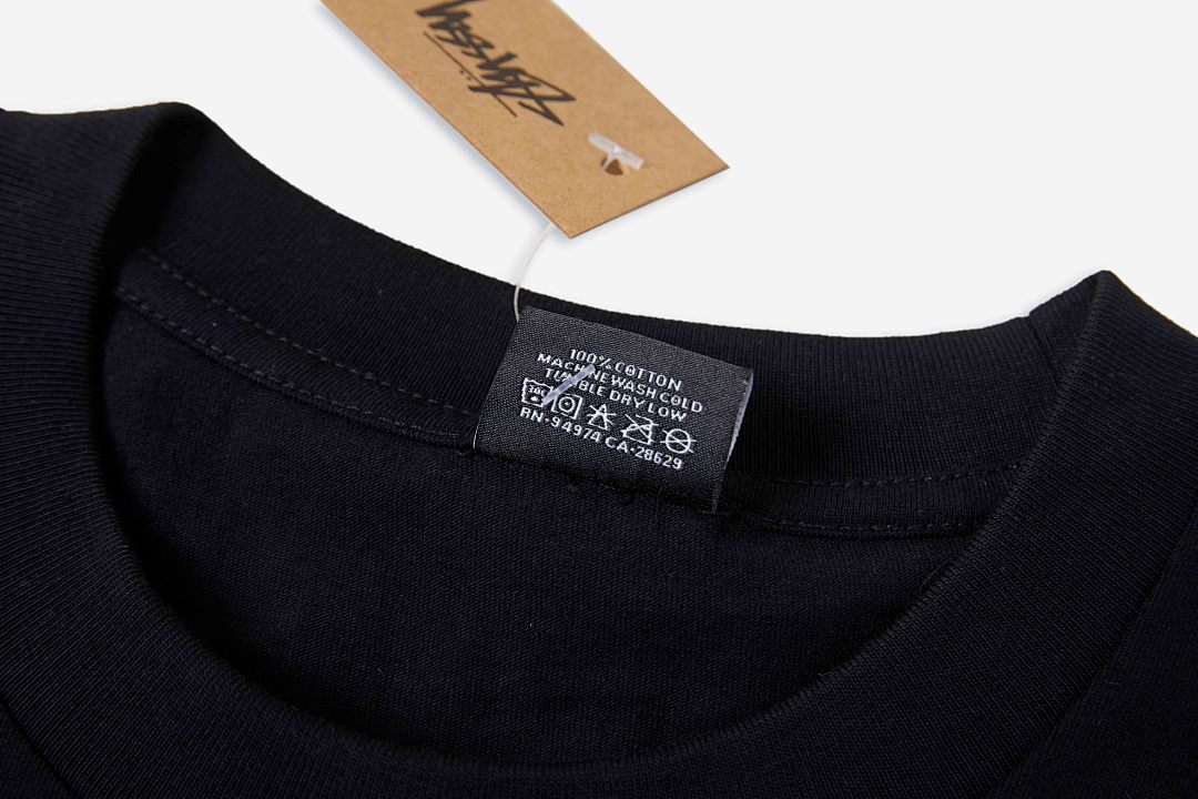 Stussy 118 Stu FW24 CODES TEE Khaki Print Short Sleeve T Black White S M L - Image 6