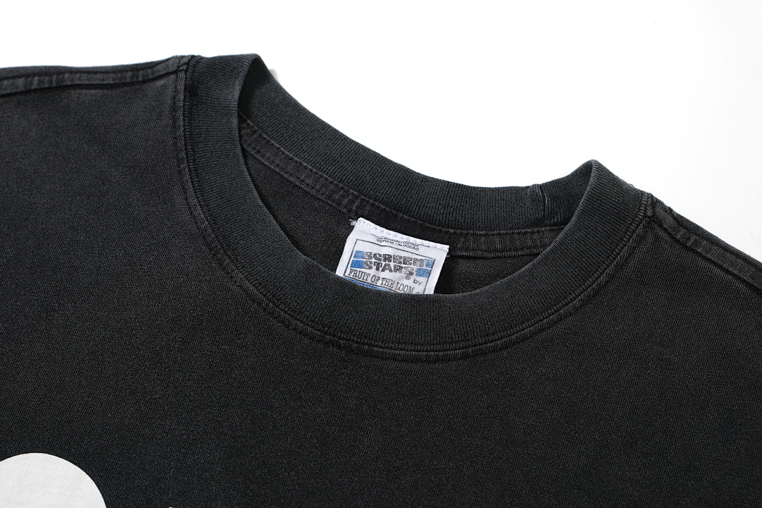 Unbranded 118 Screen Star Vintage Tee Short Sleeve T Black 1 2 3 4 3400# - Image 4