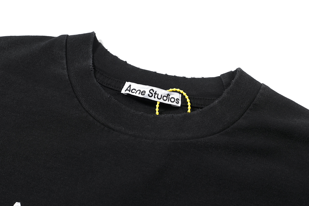 Acne Studios 128 AC LOGO Print Long Sleeve T Pink Black White Olive Green Dark Blue Red Spring Purple S-XL 3286# - Image 118