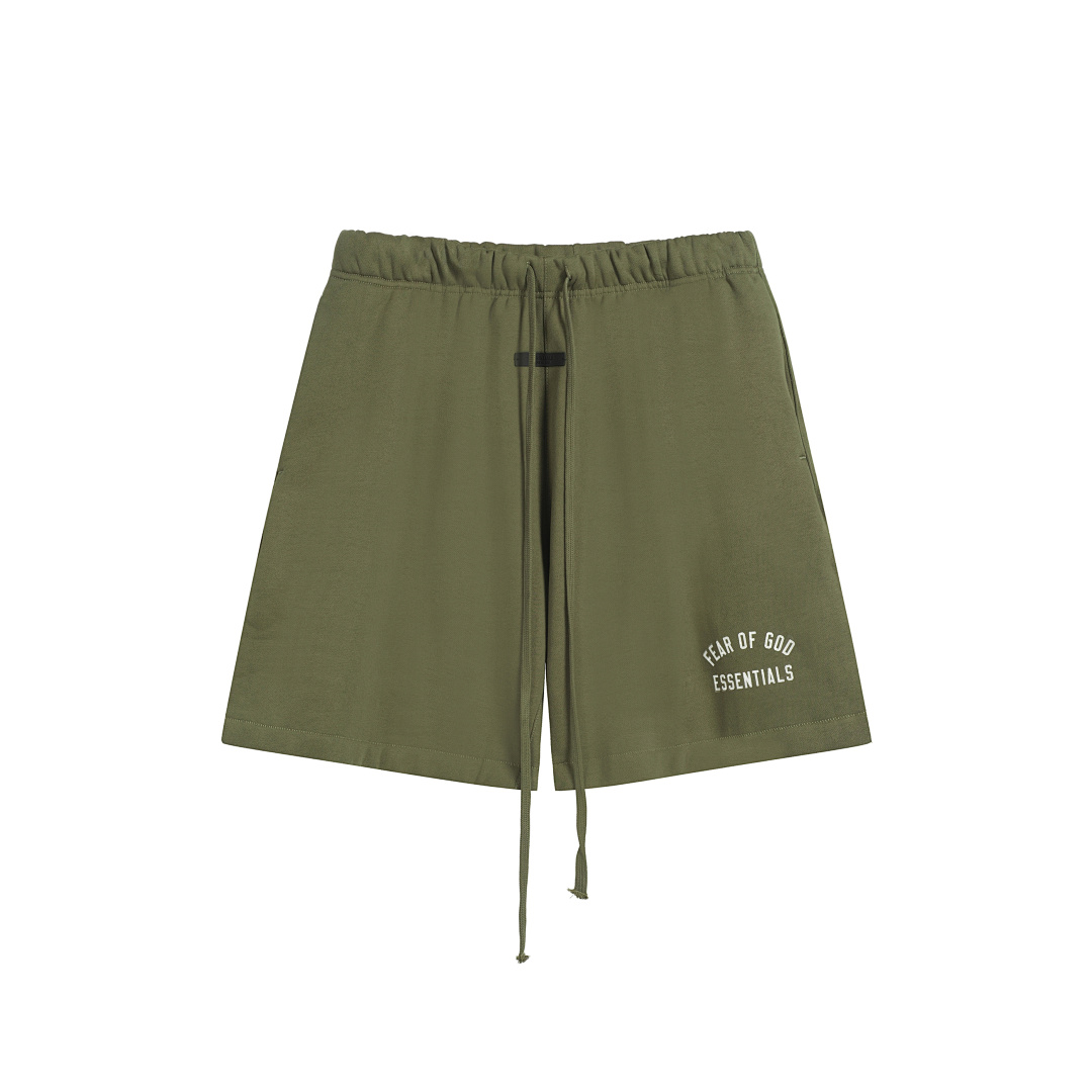 Essentials 148 Ess Fall24 BACK TO SCHOOL Fleece Soccer Short Print Black Green Olive Oatmeal Grey Sea Blue S-XL - Image 38