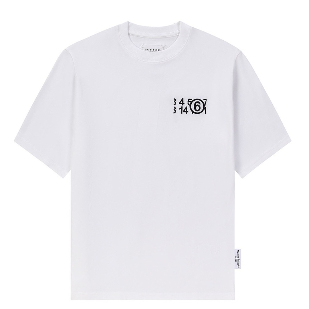 On Running 118 MM6 Maison Margiela Embroidered LOGO Label Short Sleeve T Black White 46 48 50 52 3950# - Image 33