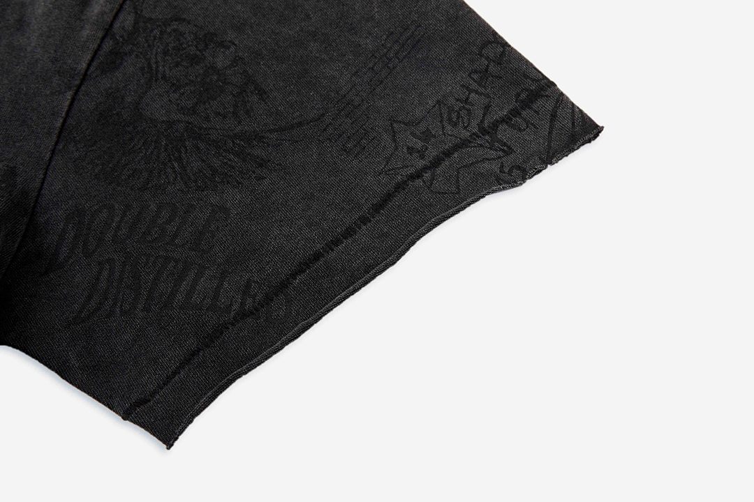 Represent 178 REPRESENT Legacy T-Shirt Sky Print Washed Short Sleeve T : Black White S M L - Image 11