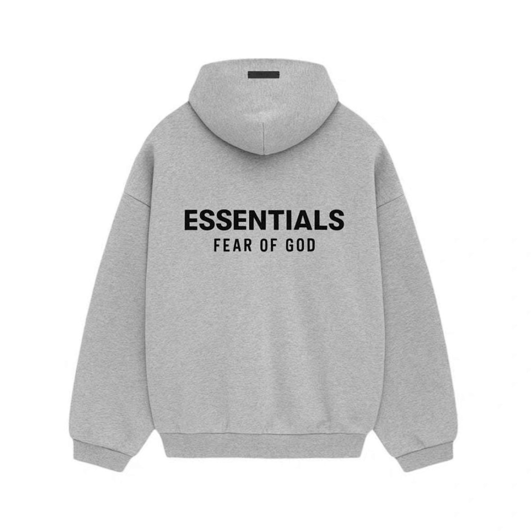 Essentials 228 Ess FALL24 HOLIDAY Fleece Hoodie Gum Velvet : Dark Mist Grey Light Black Desert Gold Brown :S-XL - Image 9