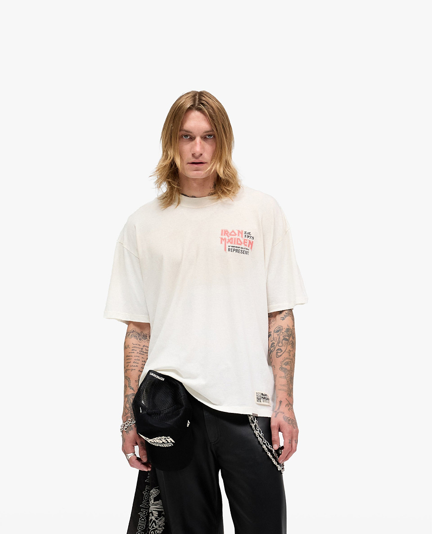 Represent 138 REPRESENT New High Mens Womens Top Wide Short Sleeve : S M L XL Water (White) - Image 17