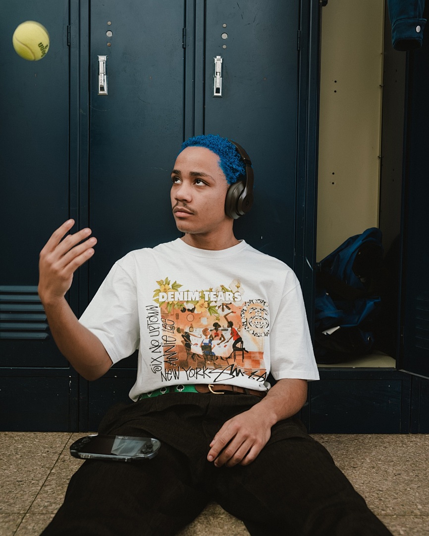 Stussy 108 Stu X Denim Tears Annie Lee Artist Tee Collab Print Short Sleeve T White S M L - Image 7