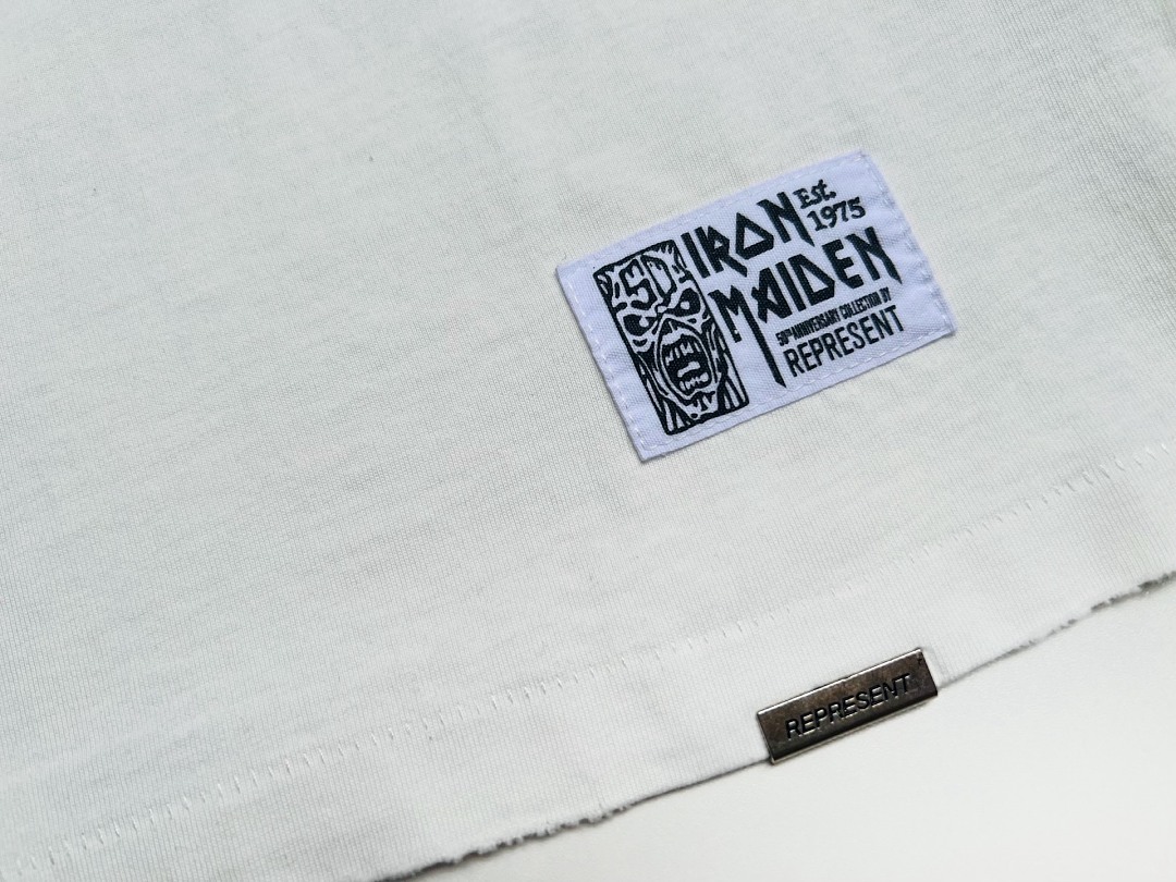 Represent 138 REPRESENT New High Mens Womens Top Wide Short Sleeve : S M L XL Water (White) - Image 24